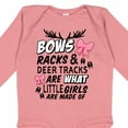 thumbnail image 4 of Inktastic Hunting Season Bows Racks & Deer Tracks Girls Long Sleeve Baby Bodysuit, 4 of 5