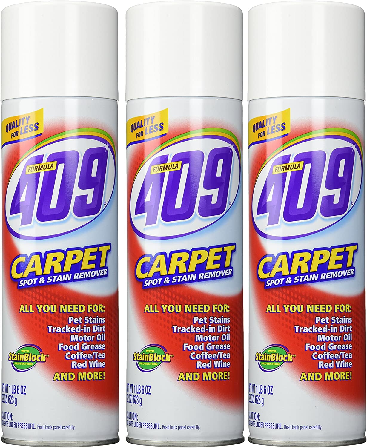 Formula 409 Carpet Spot & Stain Remover 22 oz Can (Pack of 3)