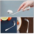 thumbnail image 3 of OULII 1Set Dishwasher Safe Adaptive Utensil Set for Elderly Silver Bent Spoon and Fork, 3 of 8