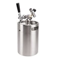 thumbnail image 1 of Mini Barril De Cerveza, Distribuye Uniformemente La Presión, Mini Barril De Cerveza Presurizado Ajustable De Acero Inoxidable Con Calibre De 60 Psi Para Barra, 1 of 7