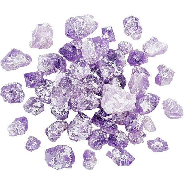 1/2 lb de amatista natural en bruto, cristales de amatista a granel, piedras en bruto, piedras preciosas de amatista en bruto, cristales naturales en bruto