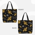 thumbnail image 2 of Easygdp Hohey Bee Golden Embroidery Bolsa Tote para Mujer, Bolso de Hombro para Trabajo, Playa, Viajes, Compras y Supermercado, 2 of 6