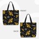 thumbnail image 2 of Easygdp Hohey Bee Golden Embroidery Bolsa Tote para Mujer, Bolso de Hombro para Trabajo, Playa, Viajes, Compras y Supermercado, 2 of 6
