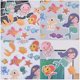 thumbnail image 3 of Mermaid Decals Paper Stickers for Scrapbook and Diary Assorted Color Removable Adhesive 5Pcs Set, 3 of 4