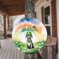 thumbnail image 3 of Happy St. Patrick’s Day Cane Corso with Green Hat Shamrocks Rainbow Round Wood Sign Italian Mastiff Dog Lover Gifts Idea Hanging Wall Home Decor - 03007, 3 of 5
