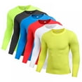 thumbnail image 3 of NEW PROMOTION!Outdoor Men Long Sleeve Quick Dry Fitness Compression Baselayer Body Under Shirt Tight Sports Gym Wear Top Shirt, 3 of 10