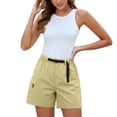 thumbnail image 3 of Delayuji Cargo Short for Women Baggy High Waisted Elastic with Zipper Pockets Hiking Short Lightweight Athletic Golf Shorts for Women Cargo Pants Summer Outdoor, 3 of 7