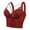 Red, variant on iHPH7 Women's Push Up Lace Corset Top Wide Adjustable Strap Bustier Criss Cross Detail Vintage Shapewear Bodice Black 34AB