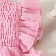thumbnail image 6 of mgoYE 0-3 Months Baby Girl Clothes Toddler Baby Girl Clothes Knit Floral Fly Sleeve Tops Shorts Cute Summer Spring Outfits Infant Clothing Set(Pink,2-3 Years), 6 of 7
