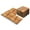 Wood Color, variant on 10-Pack Interlocking Solid Wood Deck Tiles, 12"x12" Waterproof Outdoor Flooring for Patio, Garden, Poolside, Crossover