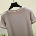 thumbnail image 4 of Yuyuzo Hauts de Pyjama pour Femmes Manches Courtes Chemises de Nuit Col Rond Vêtements de Nuit Doux et Confortables, 4 of 5