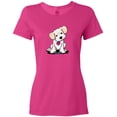 thumbnail image 3 of Inktastic Cream Doodle Pup Women's T-Shirt, 3 of 5