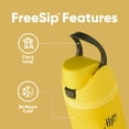 thumbnail image 4 of Owala Harry Potter FreeSip Insulated Stainless Steel Water Bottle with Straw, BPA-Free Sports Water Bottle, Great for Travel, 24 oz, Hufflepuff, 4 of 5