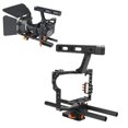 thumbnail image 4 of Dslr Rig Kit Camera Cage Set With Matte Box Dslr Rig Kit For  Dslr Rig Kit With Cage &amp  Matte Box YELANGU C500-1 Camera Cage With Matte Box For GH4 For  A7S/A7/A7R/A7RII/A7SII, 4 of 8