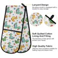 thumbnail image 4 of Dailycode Double Sided Oven Mitt with Loop Heat Resistant Kitchen Long Potholders 7" x 35" Cartoon Duck and Star, 4 of 6