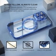 thumbnail image 3 of 2-in-1 Entronix Bundle for iPhone 15 Pro, Magnetic Clear Case 1 Screen Protector, Navy Blue, 3 of 8