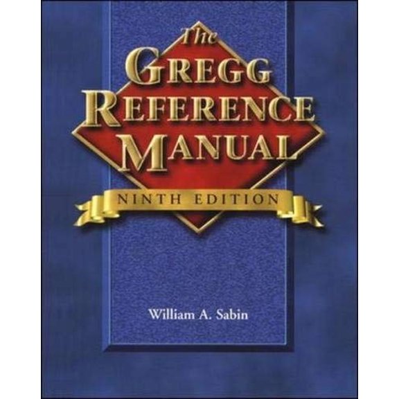 Pre-Owned The Gregg Reference Manual (Hardcover) 0028040481 9780028040486