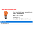 thumbnail image 2 of Turn Signal Light Bulb - Compatible with 1998 - 2004 Volvo C70 1999 2000 2001 2002 2003, 2 of 2