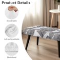 thumbnail image 6 of Jiueut Palm Leaf Print Bench Slipcover for Dining Room, Dustproof Bench Seat Protector Cover with Elastic Band Stain Resistant Rectangle Seat Cushion Long Chair Cover for Home Hotel, 6 of 7