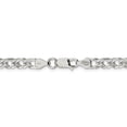 thumbnail image 3 of 925 Sterling Silver 5.25mm 6 Side Double Curb Chain Bracelet Fancy, 3 of 8