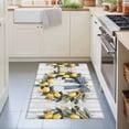 thumbnail image 4 of 2x3ft Area Rug,Summer Lemon Garland Checkered Bow Washable Large Rugs Soft Non-Slip Floor Rug Farmhouse Wood Grain Non-Shedding Indoor Carpets for Living Room Bedroom Home Office Nursery, 4 of 9