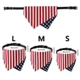 thumbnail image 3 of Adjustable Independence Day American Flag Dog Triangle Dog Drool Towel Twill Collar Red M, 3 of 9