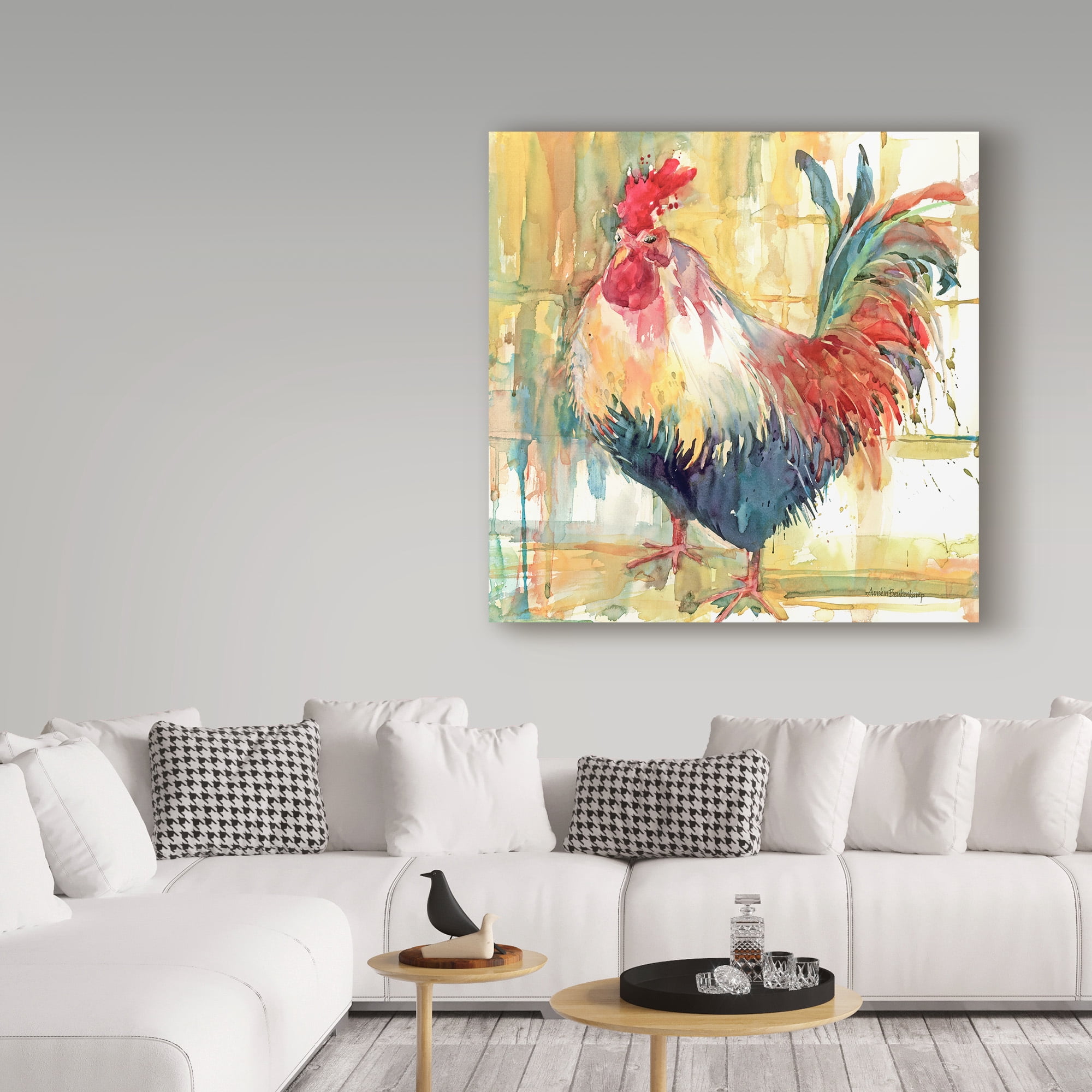 Trademark Fine Art 'Proud Plumage' Canvas Art by Annelein Beukenkamp