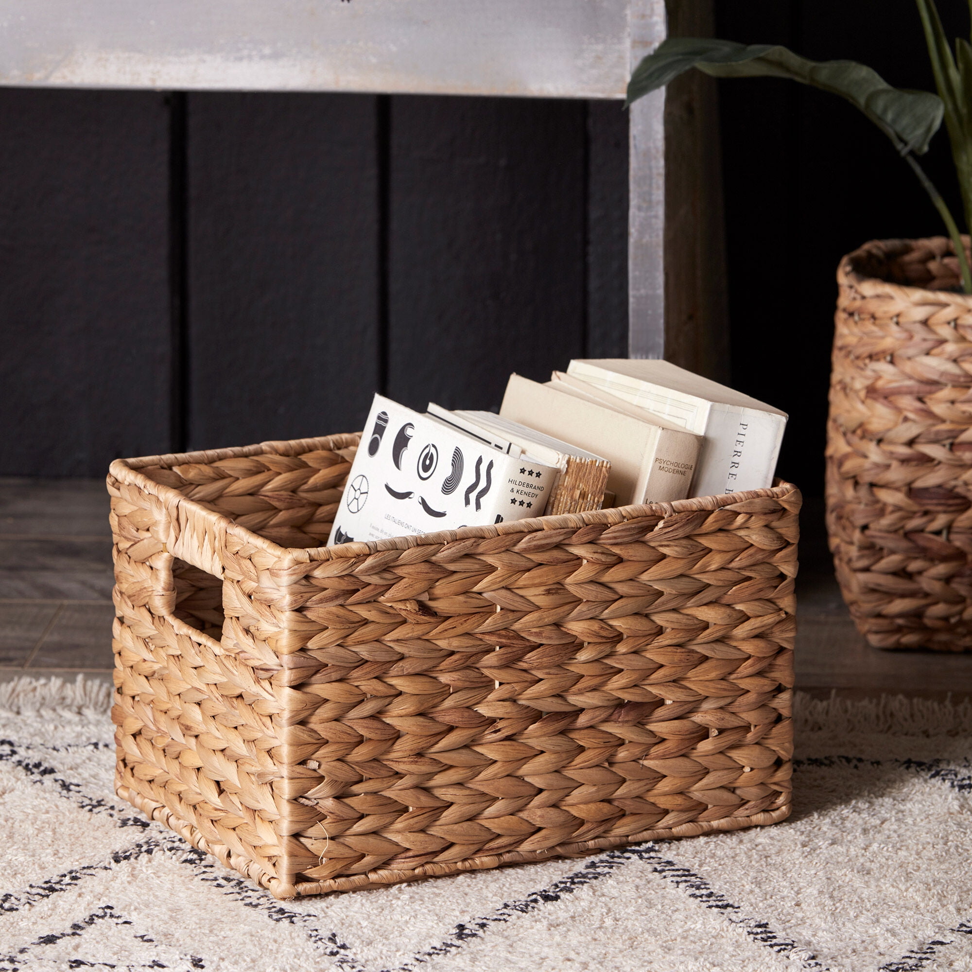 Bouclair Medium Hyacinth Basket, BOUCLAIR MED HYACINTH BASK