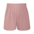 thumbnail image 4 of Shorts for Women Trendy Summer 2025 Drawstring Comfy Elastic High Waist Running Casual Shorts with Pockets XS-3XL, 4 of 5