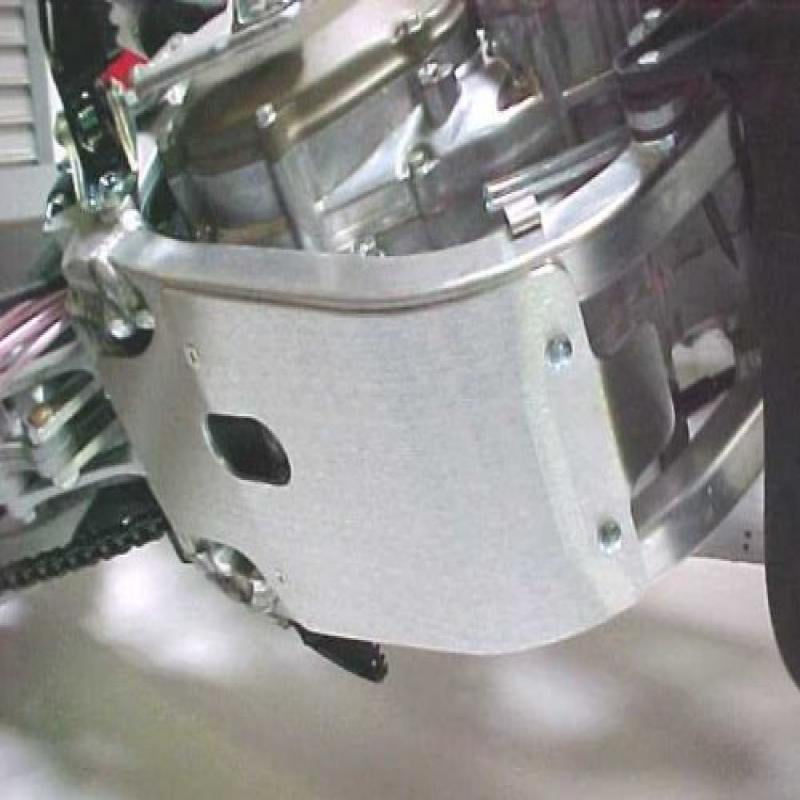 Works Connection 10-494 Silver Motocross MX Dirt Bike Skid Plate 