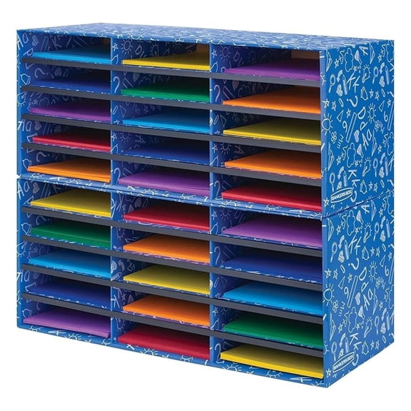XYX Classroom 30 Compartment Mail Sorter, Single (3384401)