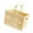 Yellow, variant on Almencla Storage Crate Foldable Basket Milk Crate for Camping Spring Outing Household Pink