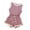 Pink, variant on REDARER Girls Sleeveless Tank & Trimmed Shorts, Casual Athletic 2-Piece Playwear Set,3-6 Months