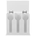 thumbnail image 4 of FONDOTIN 1Pcs Acrylic Utensil Holder for Kitchen with - and Drainage in White, 4 of 8
