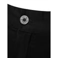 thumbnail image 4 of MODA NOVA Big & Tall Men's Pockets Patch Buckle Zipper Gothic Punk Rock Pants Black LT(US 36), 4 of 6