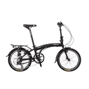 Wonder - SOLOROCK 20" 8 Speed Aluminum Folding Bike, Disc Brake - Black