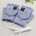 thumbnail image 2 of USB Powered Flip Cover Winter Gloves with Heating Pads for Full Hand Warmth and Touchscreen Use, 2 of 8