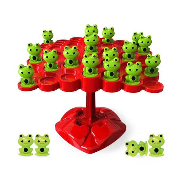 Juego de matemáticas de equilibrio de rana Montessori para niños juego Ehuebsd educativo de 2 jugadores juego de mesa de interacción infantil juguetes de aprendizaje