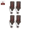 thumbnail image 4 of Royal Designs, Inc. Pull Chain Lamp Socket for Incandescent LED Bulbs, Oiled Rubbed Bronze, Set of 4, 4 of 7
