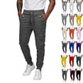 thumbnail image 2 of Yungyresw Men's Slim Jogger Pants Tapered Athletic Sweatpants For Jogging Running Gym Workout Comfortable Casual Fall Outfits Camel XL, 2 of 8