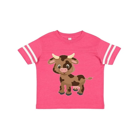 

Inktastic Cute Brown Cow with Brown Spots Boys or Girls Toddler T-Shirt