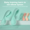 thumbnail image 2 of 2Pcs Baby Utensils Set Easy Grip BPA Free PP Children Self Feeding Learning Spoons Forks Set for Toddler (Red), 2 of 13