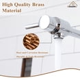thumbnail image 4 of CASAINC Single Handle Kitchen Pot Filler with Swing Arm, Wall Mounted, Chrome, 4 of 4