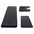 thumbnail image 2 of EGNMCR Bathroom Rugs 47in 3-Piece Memorys Foam Bathroom Rug Set Soft Non Slide Bath Mat Absorbent Bath Rug Perfects For Bathroom Laundry Room Mat Bathroom Mat Bathroom Accessories Polyester Carpet Set, 2 of 9