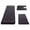 Black, variant on 47 Inch Extra Large 3-Piece Memory Foam Bathroom Rug Set, Ultra Soft Water Absorbent Non-Slip Bath Mat, Washable Bathroom Floor Mats for Bathroom, Shower, Tub, Laundry Room and Vanity Area