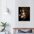 thumbnail image 4 of ARISTURING Moody Canvas Wall Art Dark Flower Painting Black Botanical Poster Vintage Flower Artwork Moody Botanical Painting Dark Academia Canvas Wall Art Moody Floral Art Print for Living Room, 4 of 5