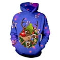 thumbnail image 6 of YMNXA Big Kids Boys Christmas Outfits Two Piece Long Sleeve Reindeer Print Hoodies And Jogger Pants Stylish Soft Sets For Daily Wear Blue 2-3 Years, 6 of 7