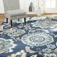 thumbnail image 2 of Home Dynamix Tremont Lincoln Bohemian Floral Area Rug, Navy Blue/Grey, 5'3"x7'2", 2 of 6