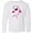 AA-White, variant on Inktastic Cute Shark, Little Shark, Pink Shark Long Sleeve Youth T-Shirt