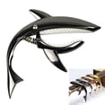 thumbnail image 1 of Coofit Guitar Capo Multi-purpose Creative Shark Metal Ukulele Capo Guitar Accessory, 1 of 9